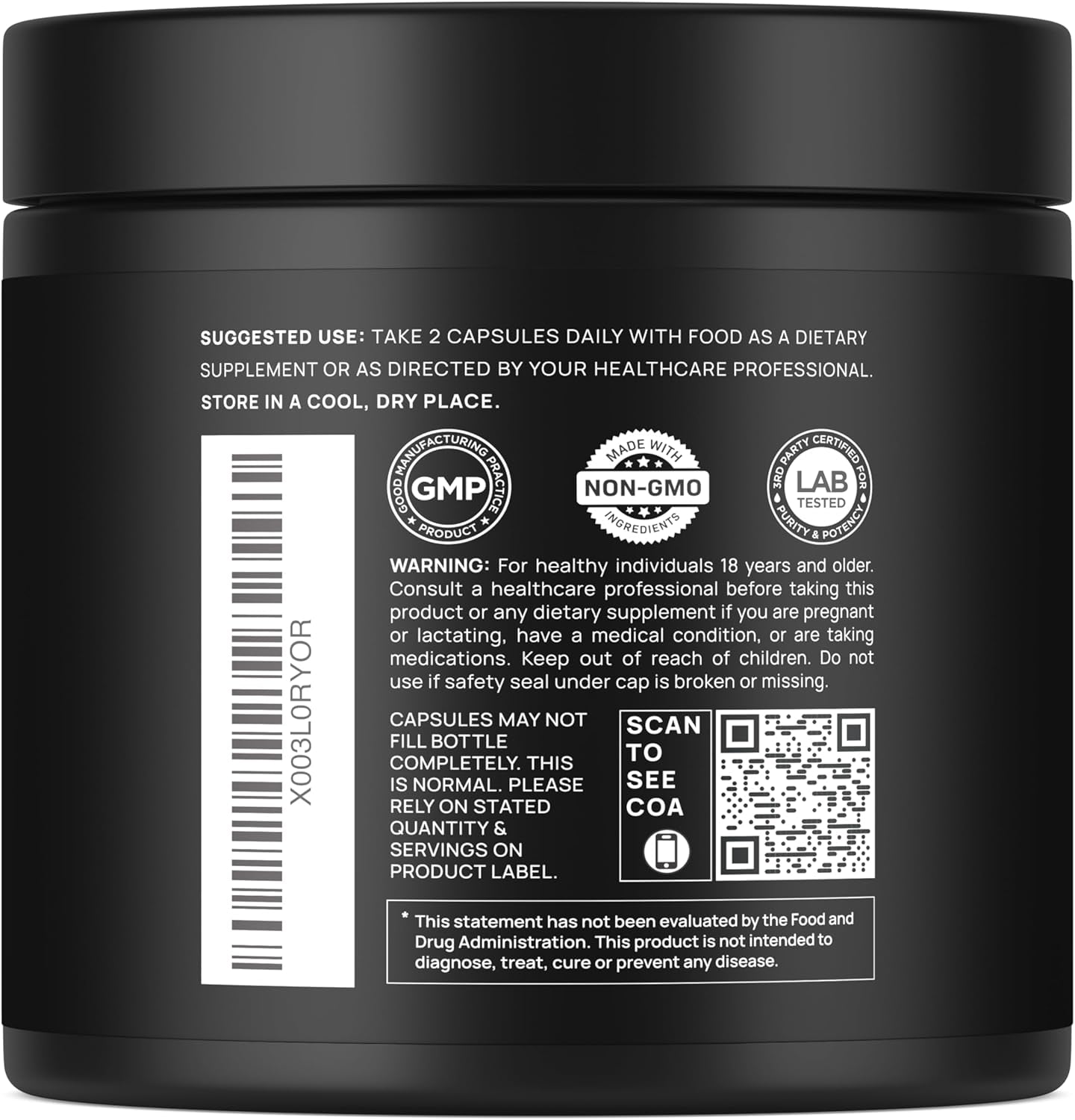 16X Strength Lions Mane Supplement Capsules Super Nootropic W. Ashwagandha & Rhodiola - Highest Potency 16:1 Lion'S Mane Mushroom Extract 50% Polysaccharides Brain Supplements for Memory and Focus