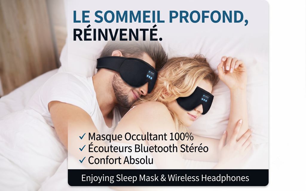 Mask for Sleep Headphones Bluetooth 3D Eye Mask Music Play Sleeping Headphones with Built-In HD Speaker