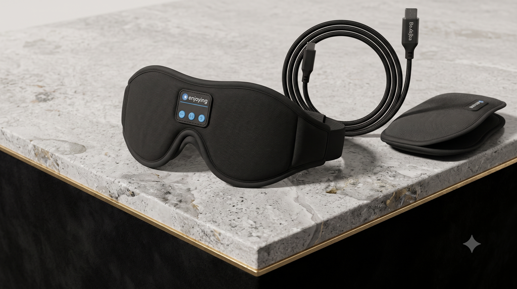 Mask for Sleep Headphones Bluetooth 3D Eye Mask Music Play Sleeping Headphones with Built-In HD Speaker