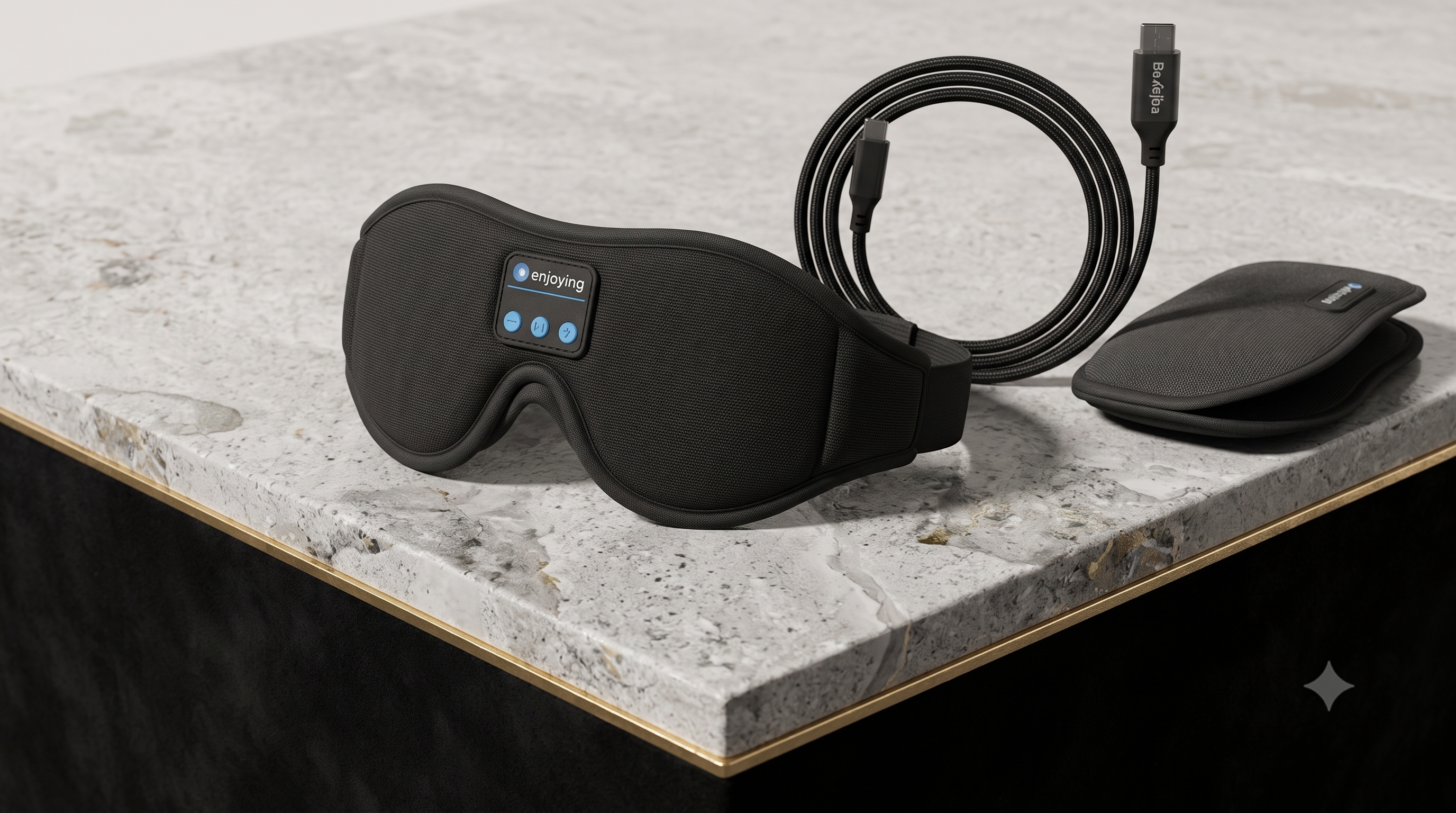 Mask for Sleep Headphones Bluetooth 3D Eye Mask Music Play Sleeping Headphones with Built-In HD Speaker